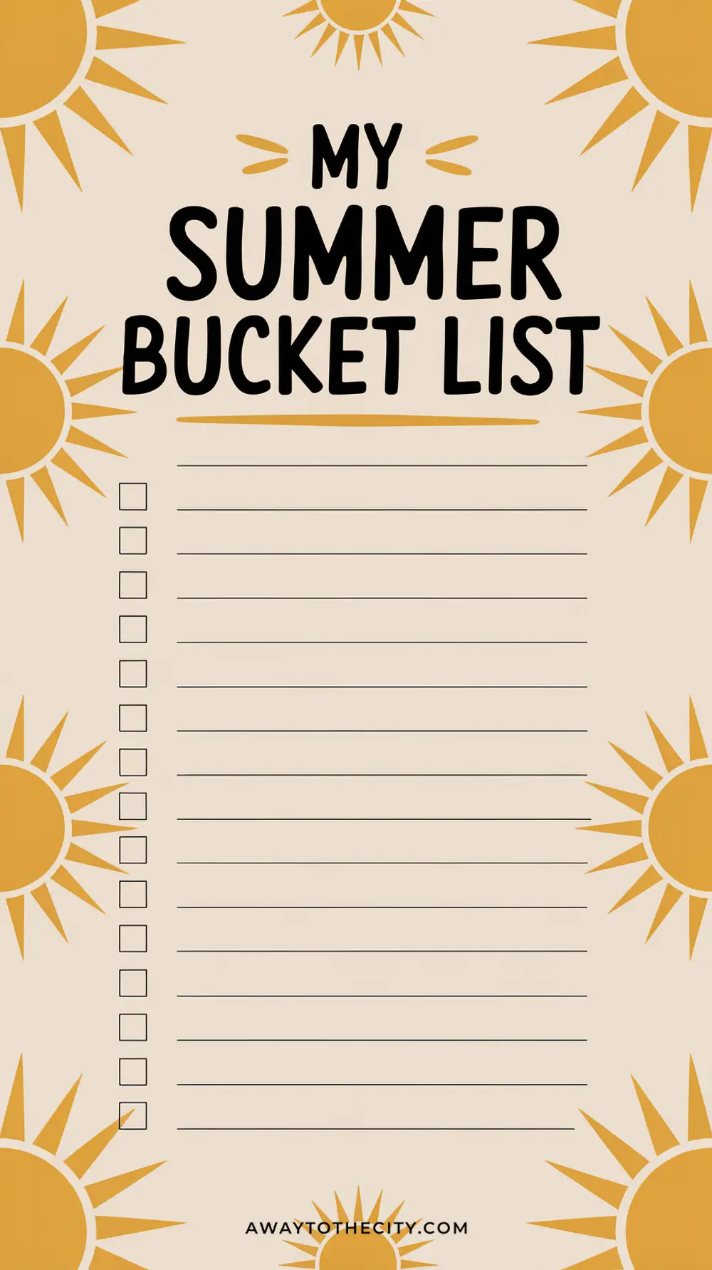 ATTC Summer Bucket List Printable 6