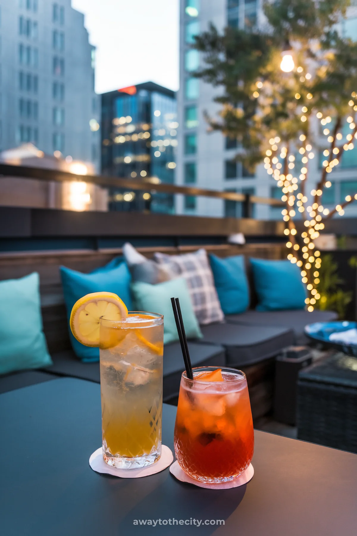Summer Bucket List Ideas Cocktails Rooftop