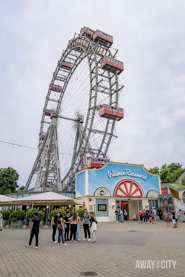 A ferris wheel at Prater, which is the oldest Ferris Wheel in the world that's still in operation, one of the fun & interesting facts about Vienna.