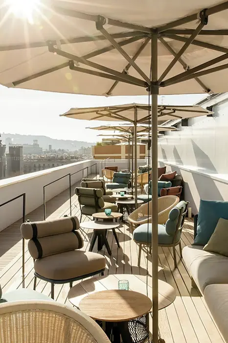 Rooftop Motel One Barcelona-Ciutadella.